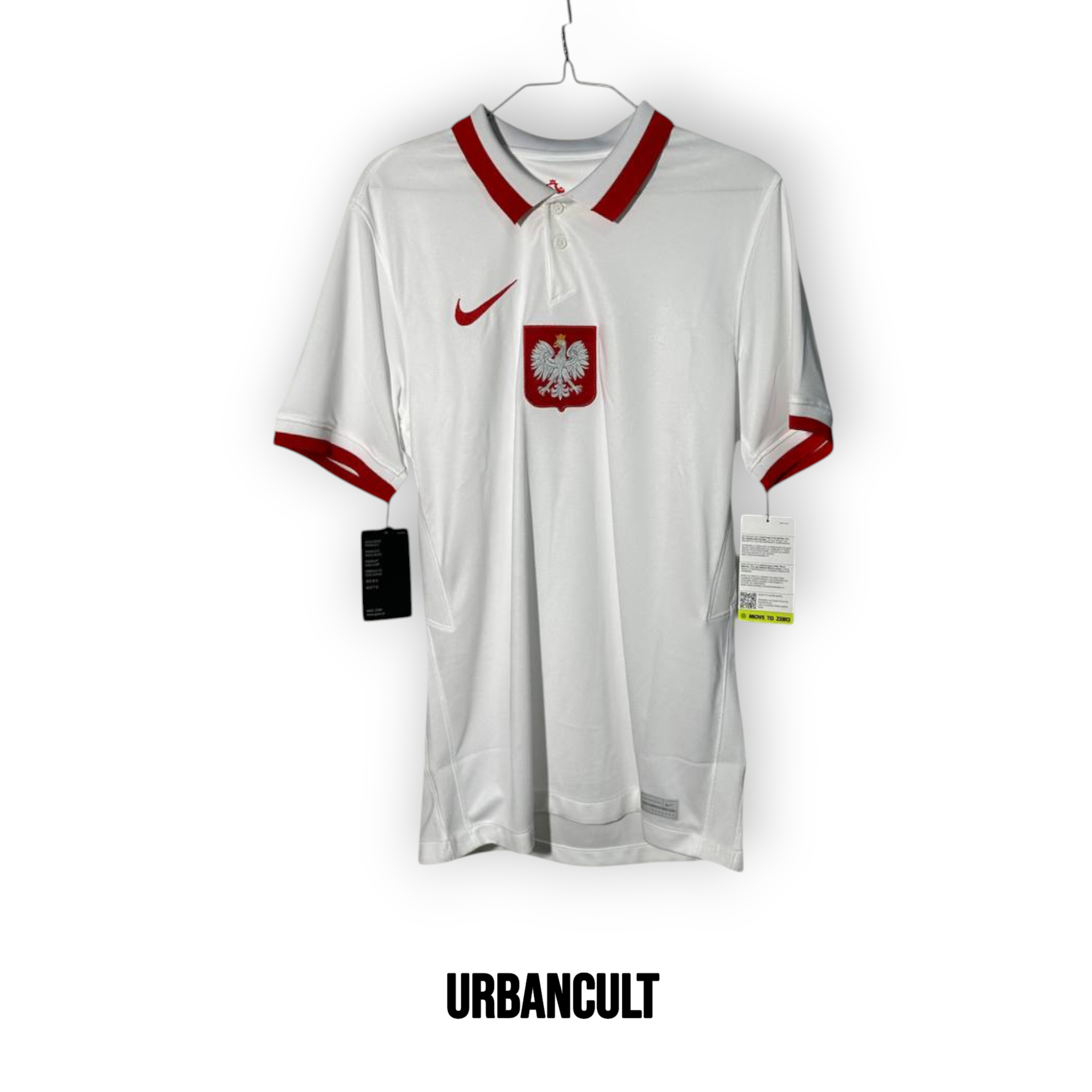 Maglia Ufficiale Home Nazionale Polonia 2020/2021 - Bianca - Urban Cult