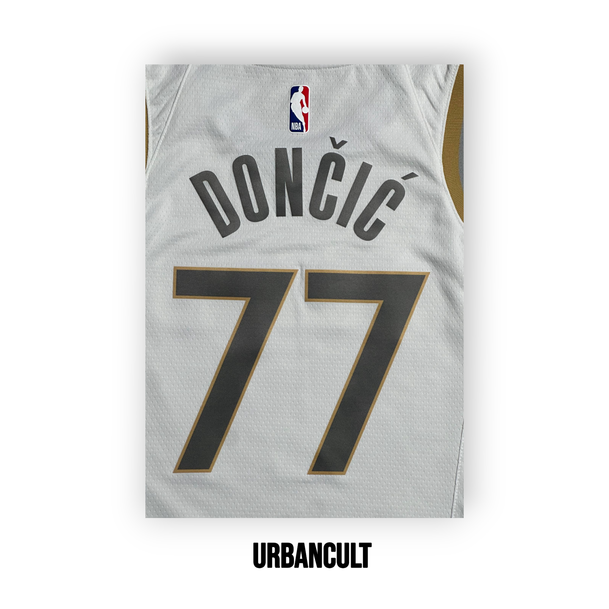 Jersey Ufficiale NBA Dallas Mavericks 2019/2020 Luka Doncic 77 - Bianco - Urban Cult