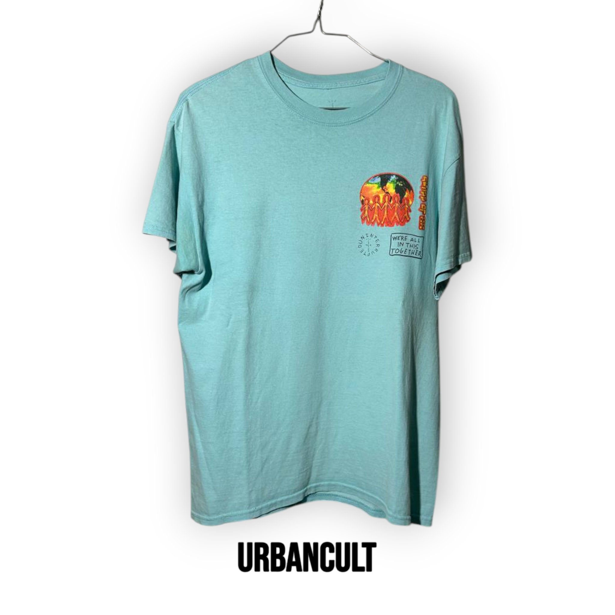 Travis Scott Cactus Jack C/O Uninterrupted Class 2020 T-shirt - Azzurra - Urban Cult