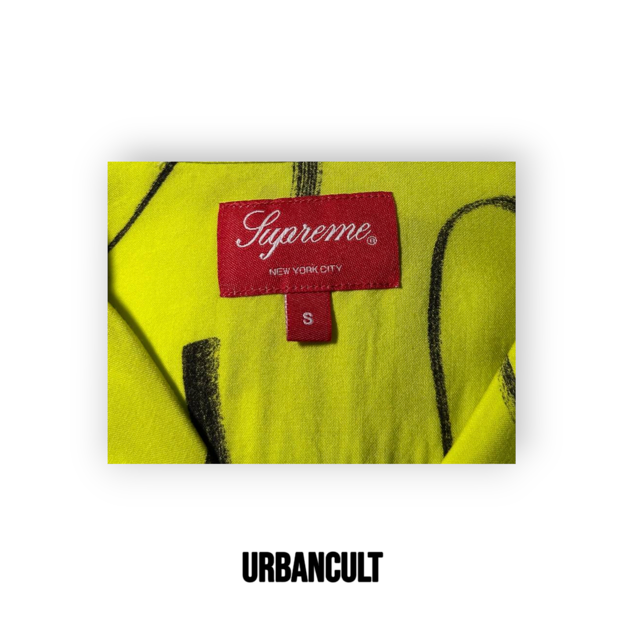 Supreme Black Ark Rayon Camicia - Giallo Fluo - Urban Cult