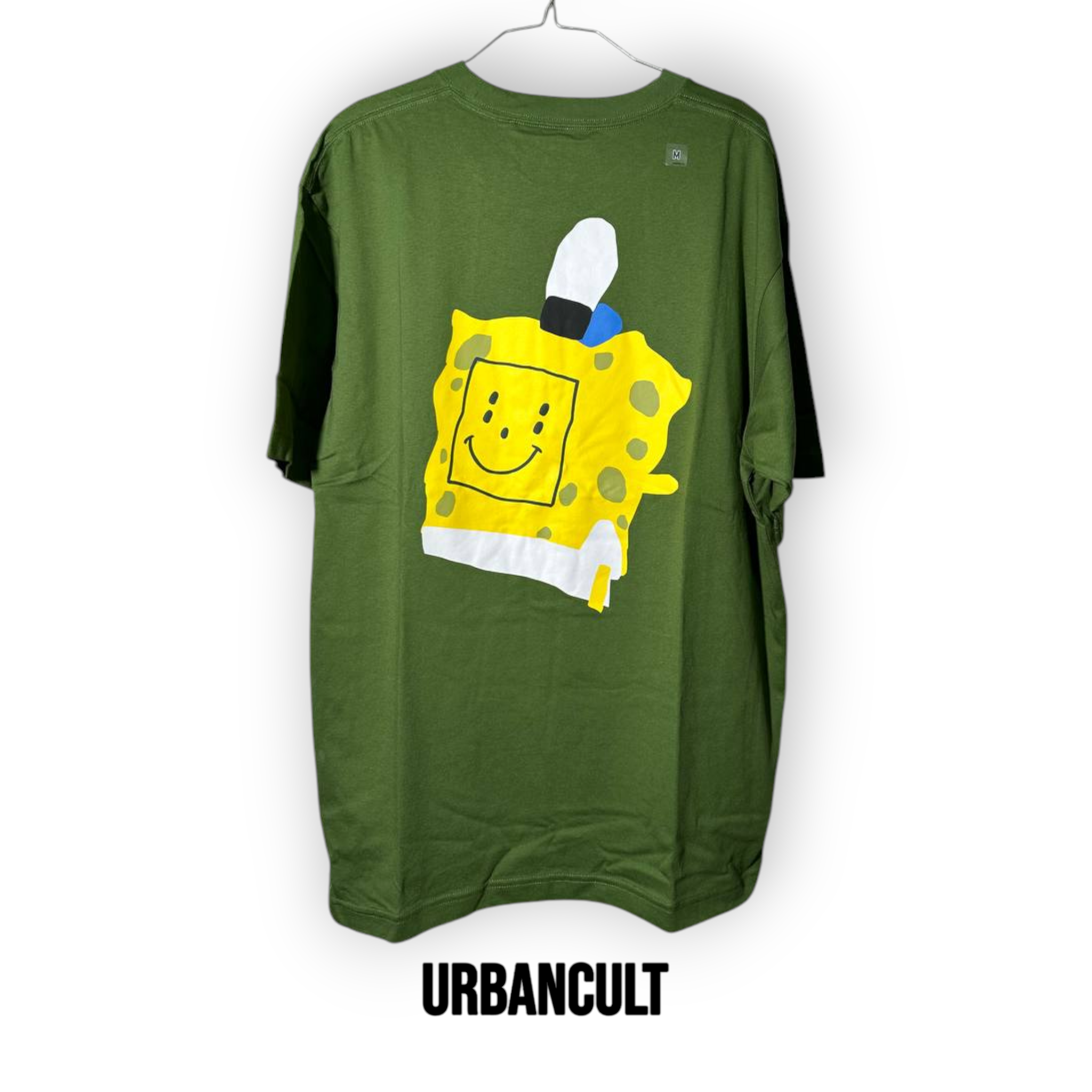 T-Shirt Uniqlo x CPFM SpongeBob "Dollar" - Verde Oliva - Urban Cult