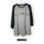 Stüssy x Champion Maniche a 3/4 - Grigia/Blu - Urban Cult