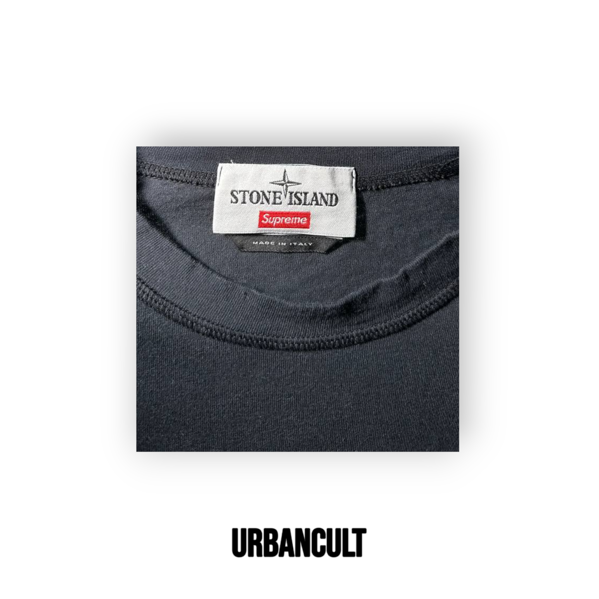 Supreme x Stone Island Top T-shirt - Nero - Urban Cult