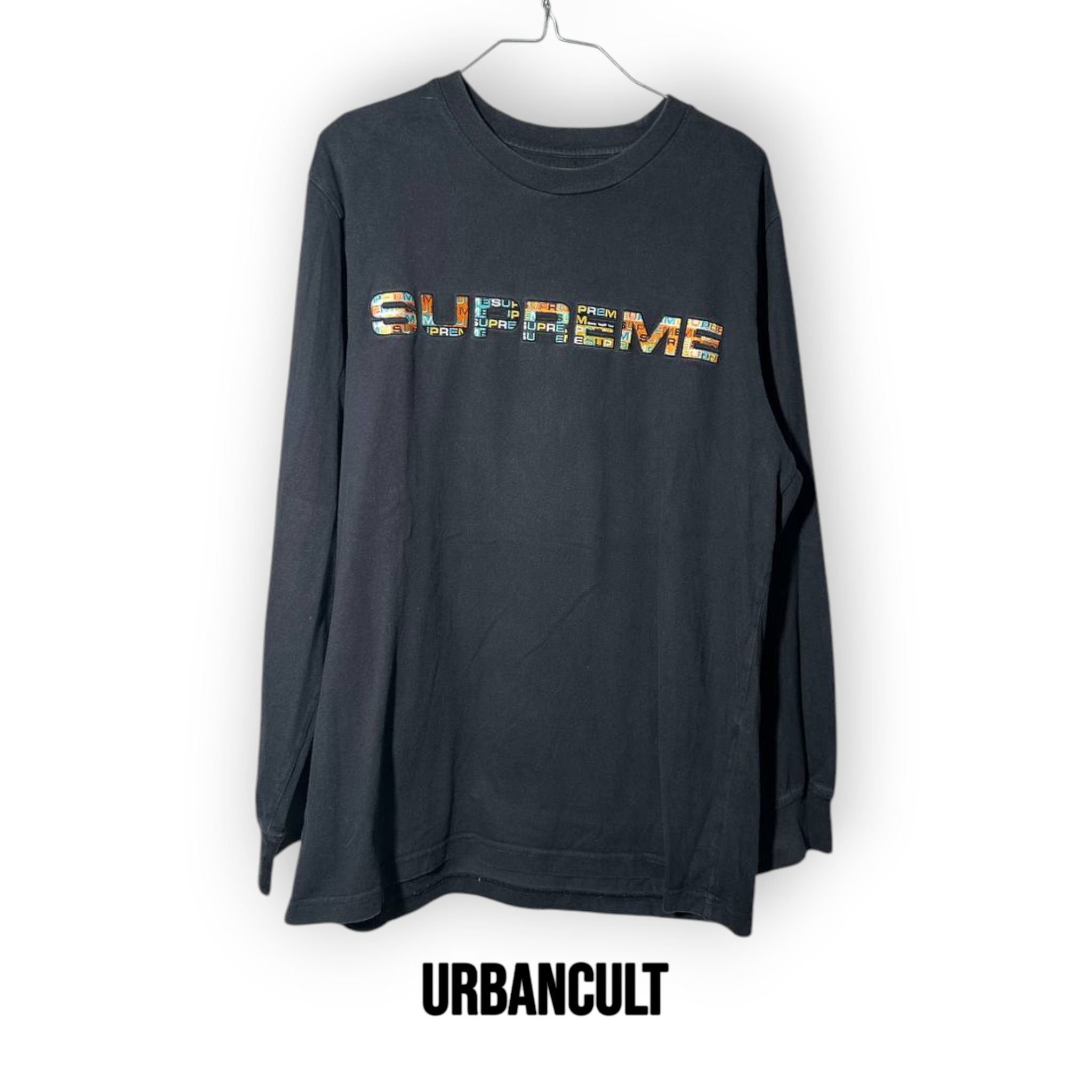 Supreme Meta Logo Longsleeve T-shirt - Nero - Urban Cult
