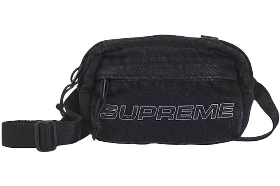Supreme Denim Shoulder Bag - Black (borsello a tracolla) - Urban Cult