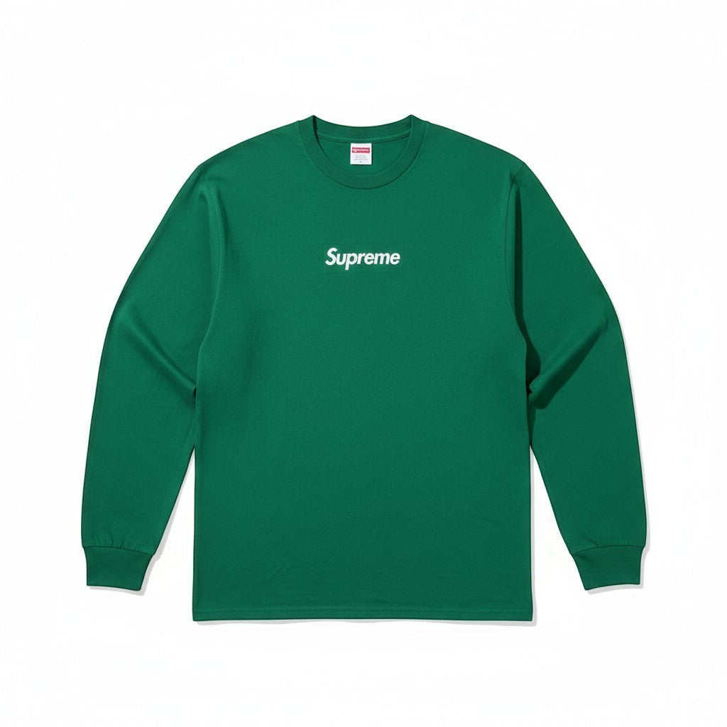 Supreme Box Logo Longsleeve T-shirt - Verde - Urban Cult