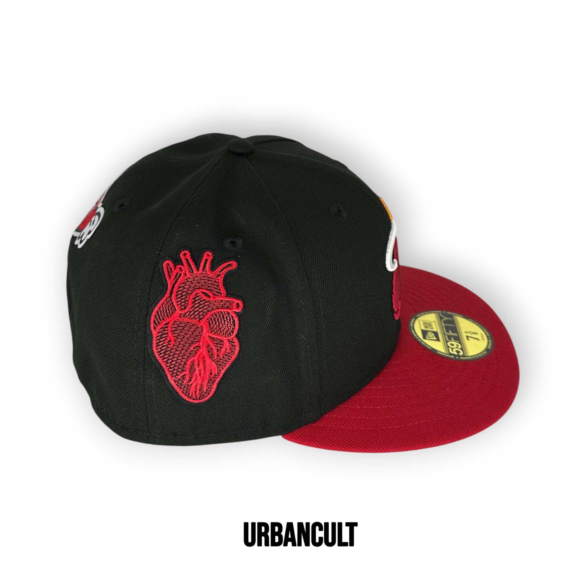 New Era Miami Heat Essential Custom - Nero/Rosso 7 5/8 - Urban Cult
