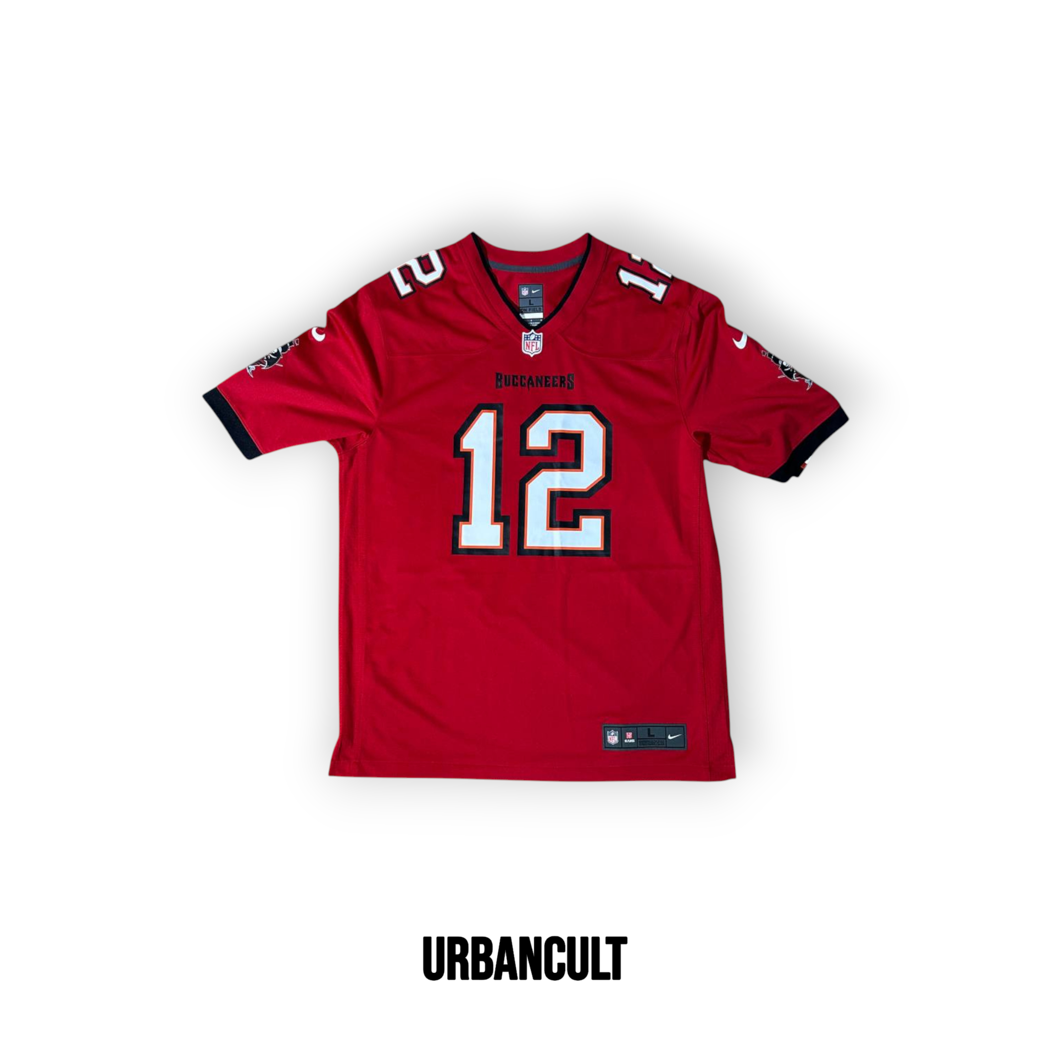 Maglia Ufficiale (Jersey) Home Tampa Bay Buccaneers NFL Tom Brady 12 - Rossa - Urban Cult
