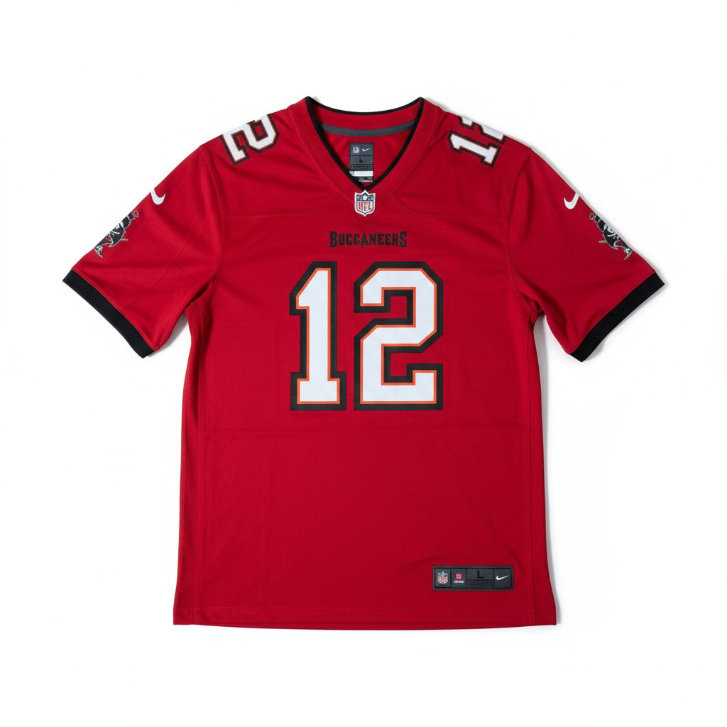 Maglia Ufficiale (Jersey) Home Tampa Bay Buccaneers NFL Tom Brady 12 - Rossa - Urban Cult