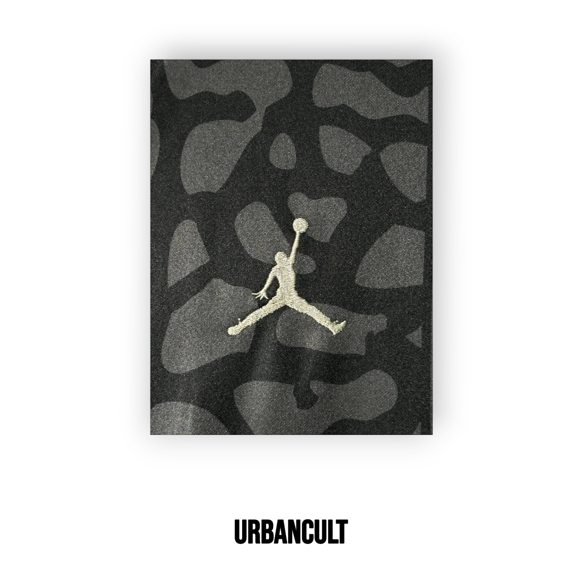 Maglia Ufficiale Jordan PSG (Paris Saint-Germain) 2023/2024 - Nero Grigio Camo "Elephant Print" - Urban Cult