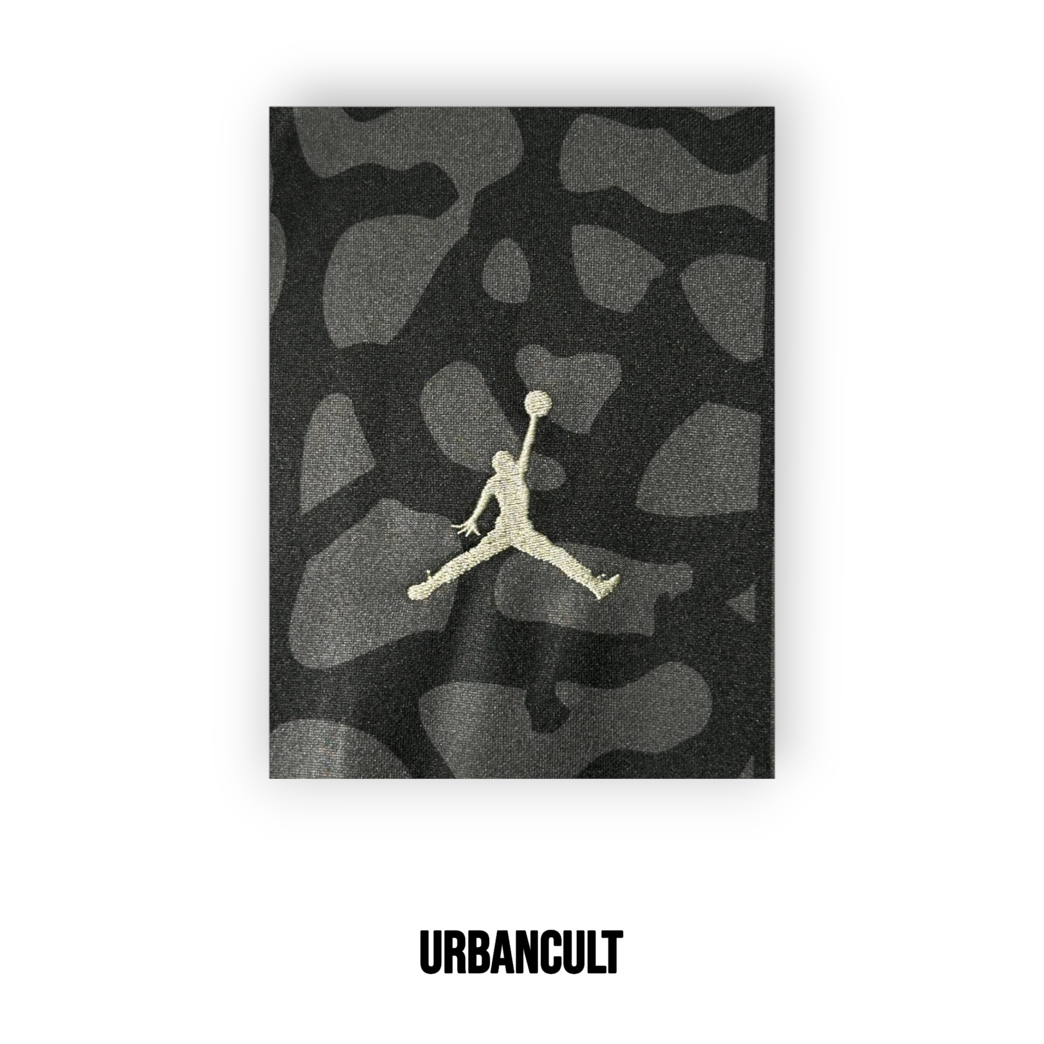 Maglia Ufficiale Jordan PSG (Paris Saint-Germain) 2023/2024 - Nero Grigio Camo "Elephant Print" - Urban Cult