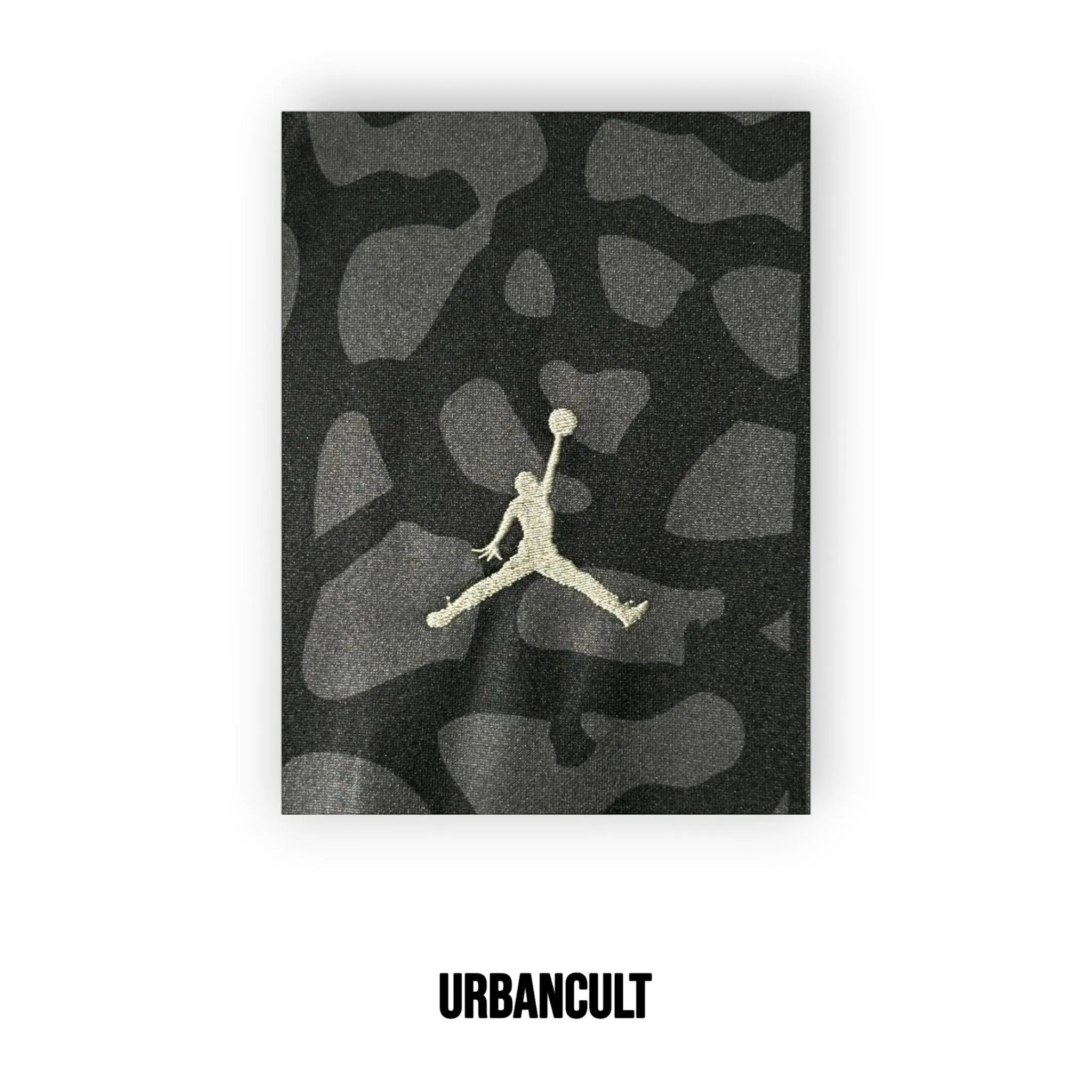 Maglia Ufficiale Jordan PSG (Paris Saint-Germain) 2023/2024 - Nero Grigio Camo "Elephant Print" - Urban Cult