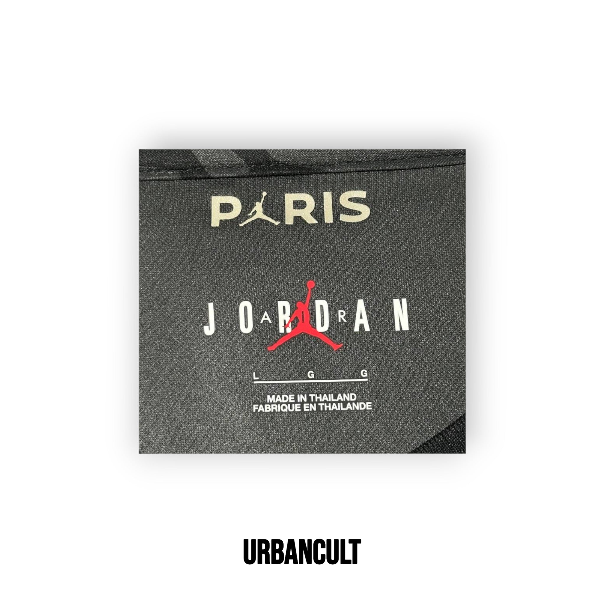 Maglia Ufficiale Jordan PSG (Paris Saint-Germain) 2023/2024 - Nero Grigio Camo "Elephant Print" - Urban Cult