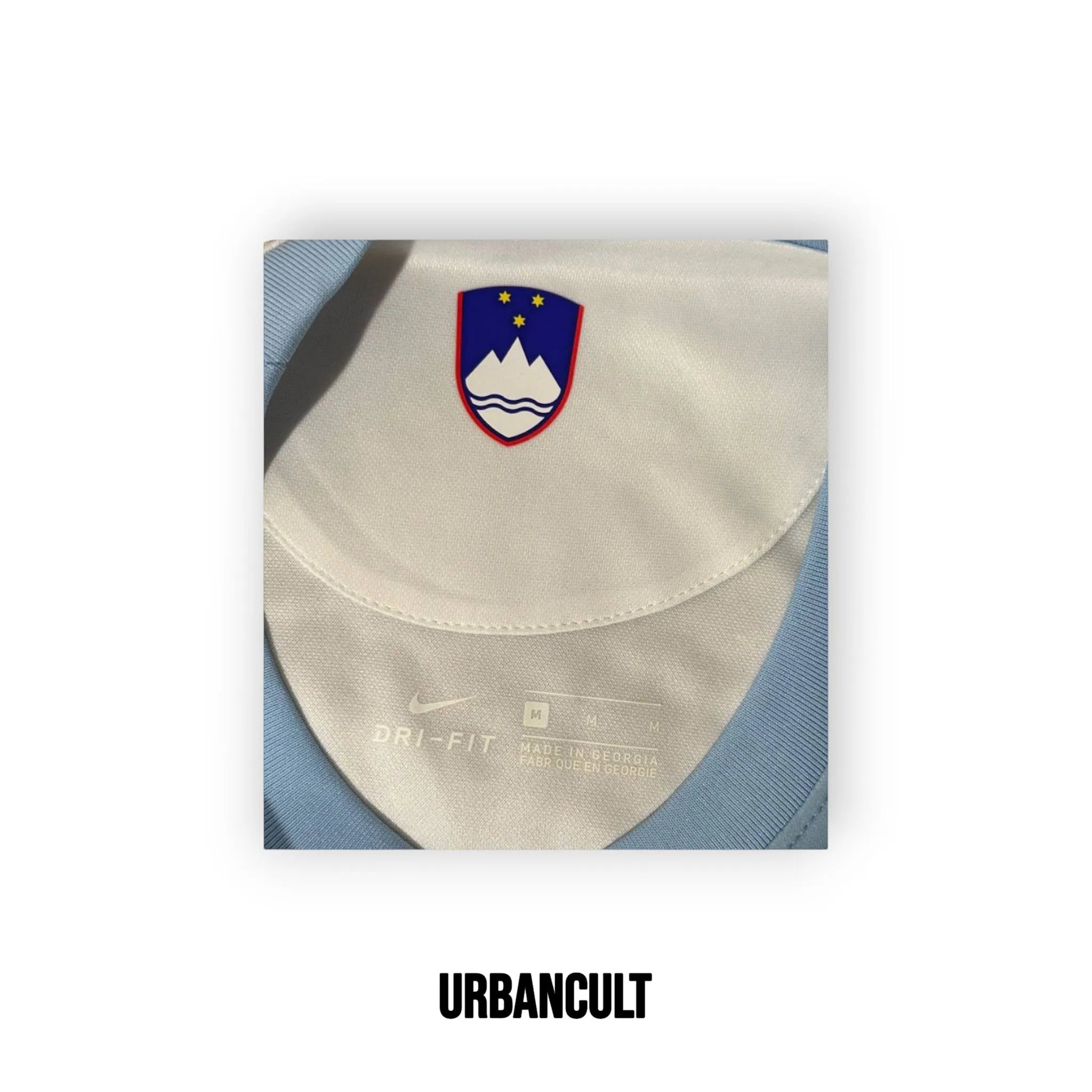 Maglia Ufficiale Home Nazionale Slovenia 2020/2021 - Bianca/Blu - Urban Cult