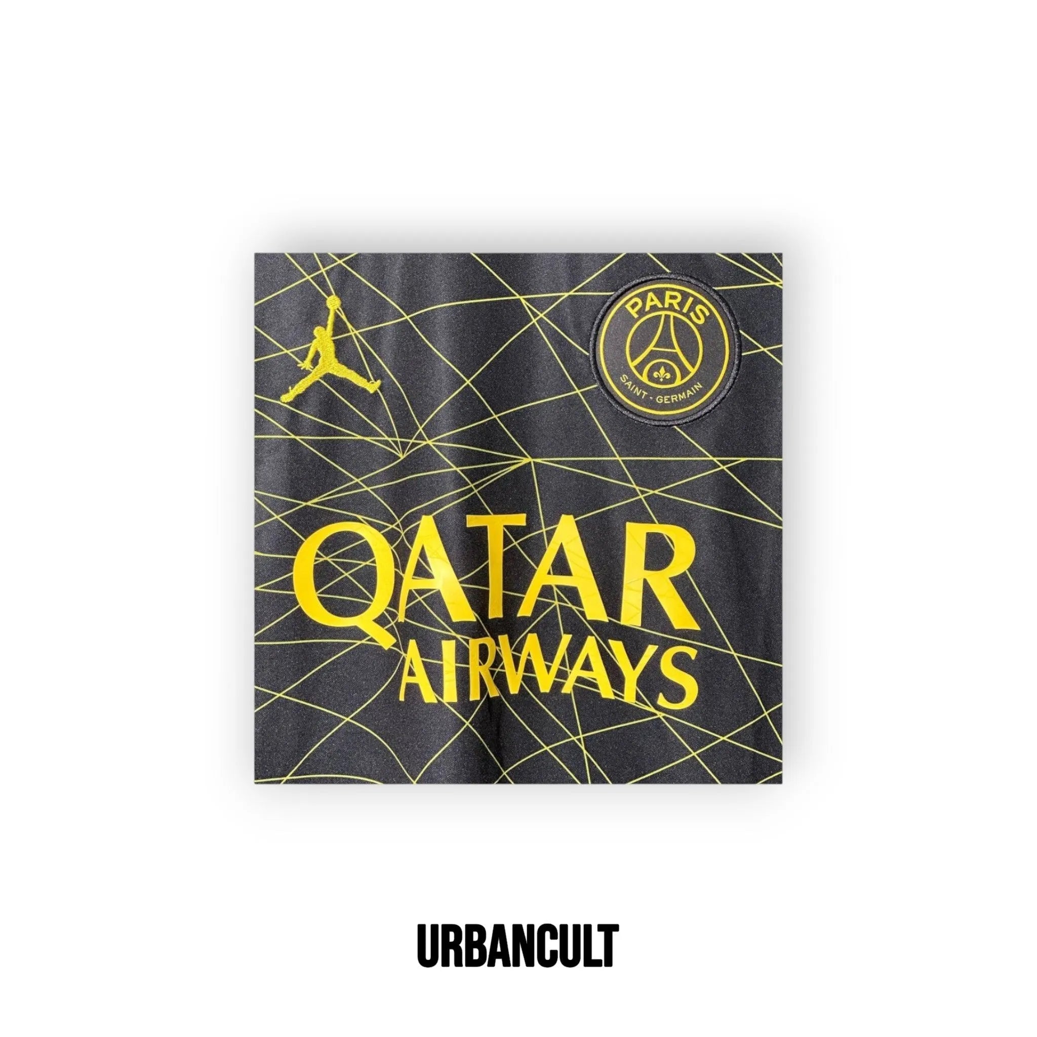 Maglia Ufficiale Jordan PSG (Paris Saint-Germain) 2022/2023 - Nero/Oro - Urban Cult