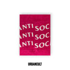 Anti Social Social Club Towel - Pink - Urban Cult