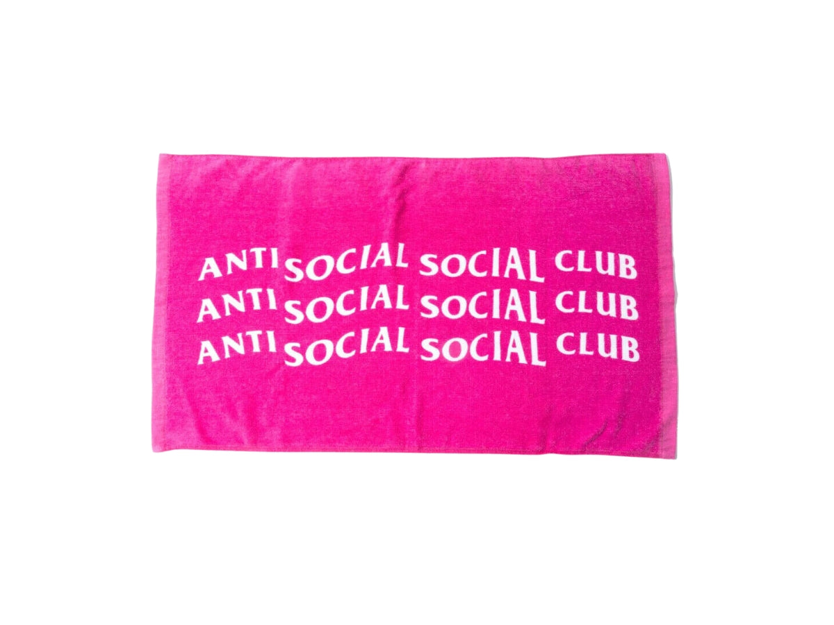 Anti Social Social Club Towel - Pink - Urban Cult