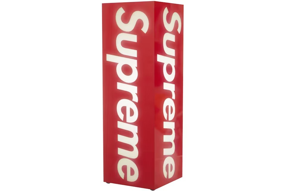 Lampada Supreme Box Logo Rosso - Urban Cult