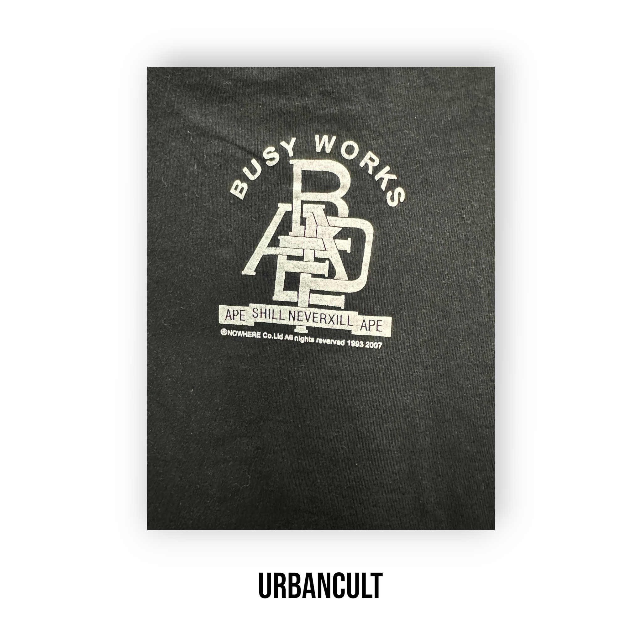 T-shirt Vintage Bape 'Multi-Logo' - Nero