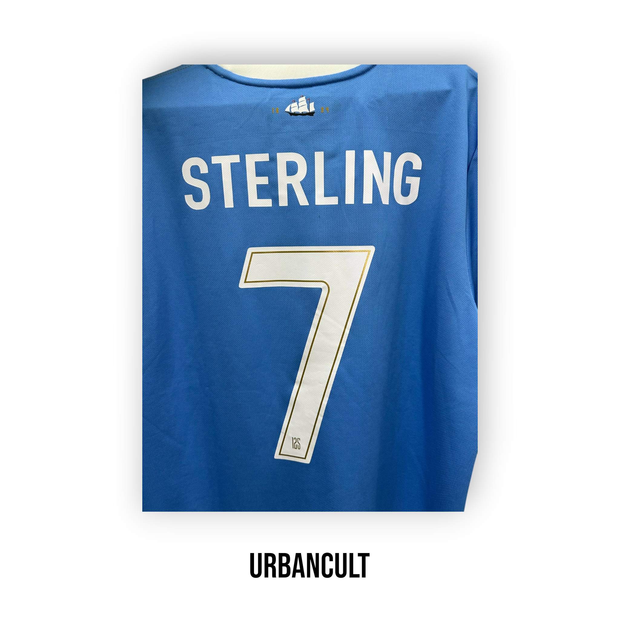 Maglia Manchester City 125° Anniversario - Sterling 7