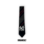 Cravatta Vintage Custom "New Era" fantasia a righe Blu/Rosse - Urban Cult