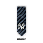 Cravatta Vintage Custom "New Era" Fantasia righe - Blu/Nero - Urban Cult