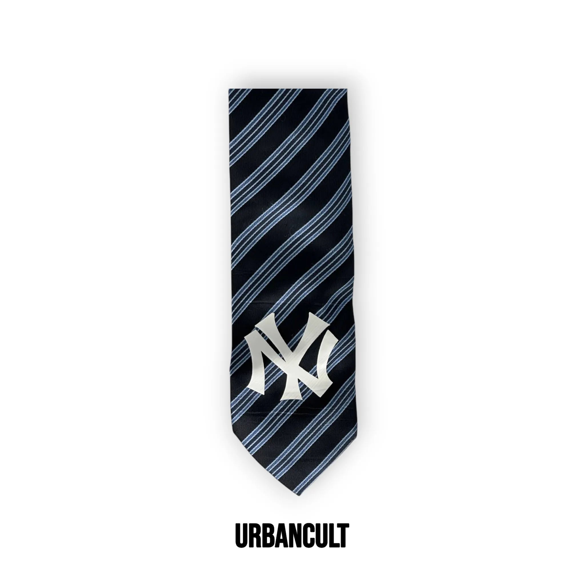 Cravatta Vintage Custom "New Era" Fantasia righe - Blu/Nero - Urban Cult