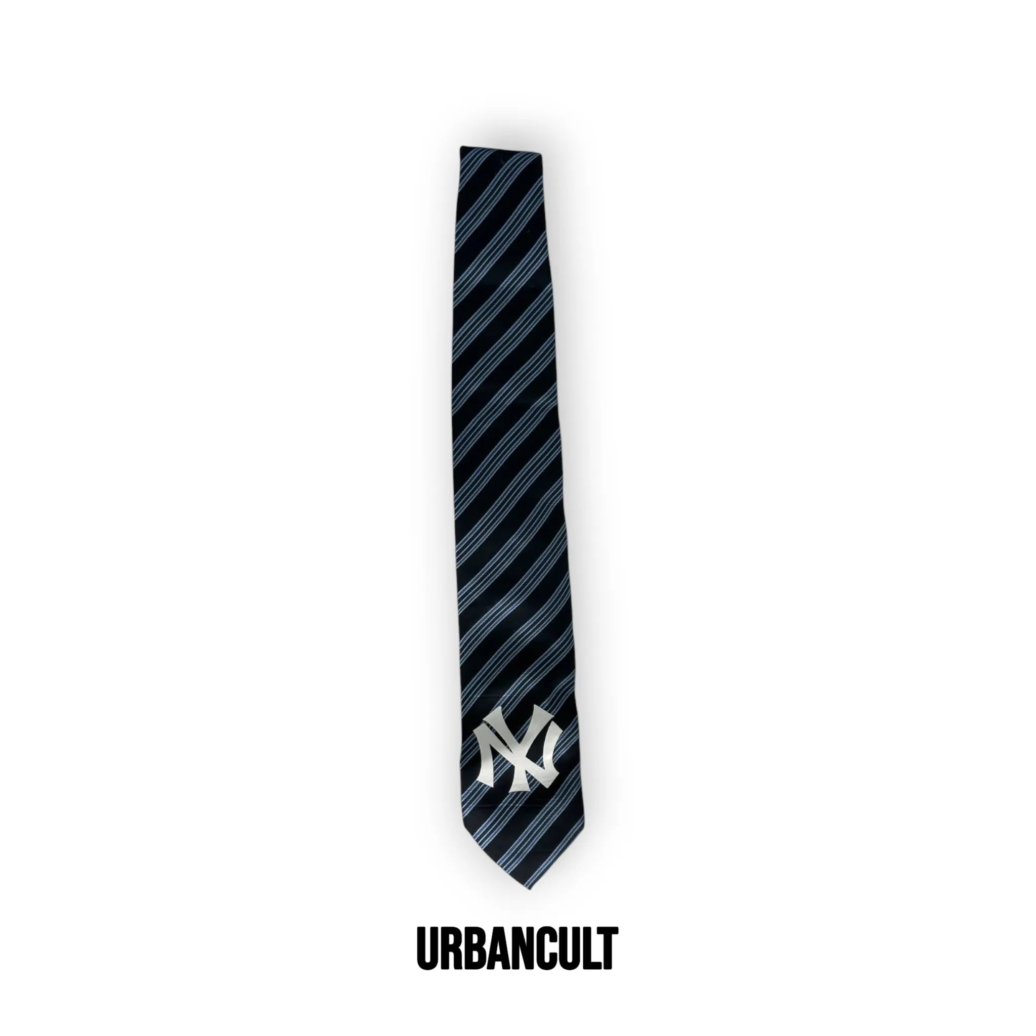 Cravatta Vintage Custom "New Era" Fantasia righe - Blu/Nero - Urban Cult