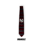 Cravatta Vintage Custom "New Era" Fantasia Strisce - Rosse/Grigie - Urban Cult