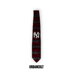 Cravatta Vintage Custom "New Era" Fantasia Strisce - Rosse/Grigie - Urban Cult