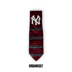 Cravatta Vintage Custom "New Era" Fantasia Strisce - Rosse/Grigie - Urban Cult