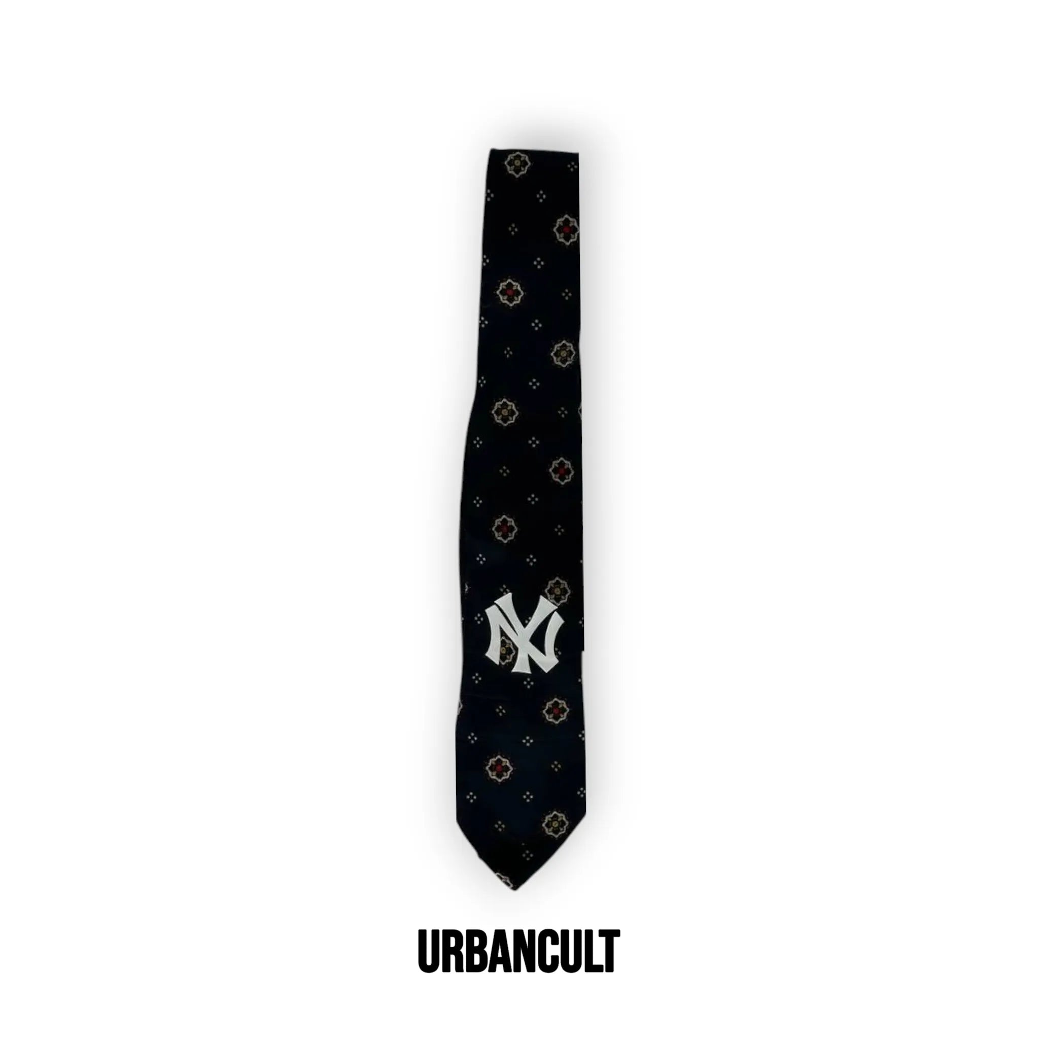 Cravatta Vintage Custom "New Era" motivi Floreali - Blu - Urban Cult