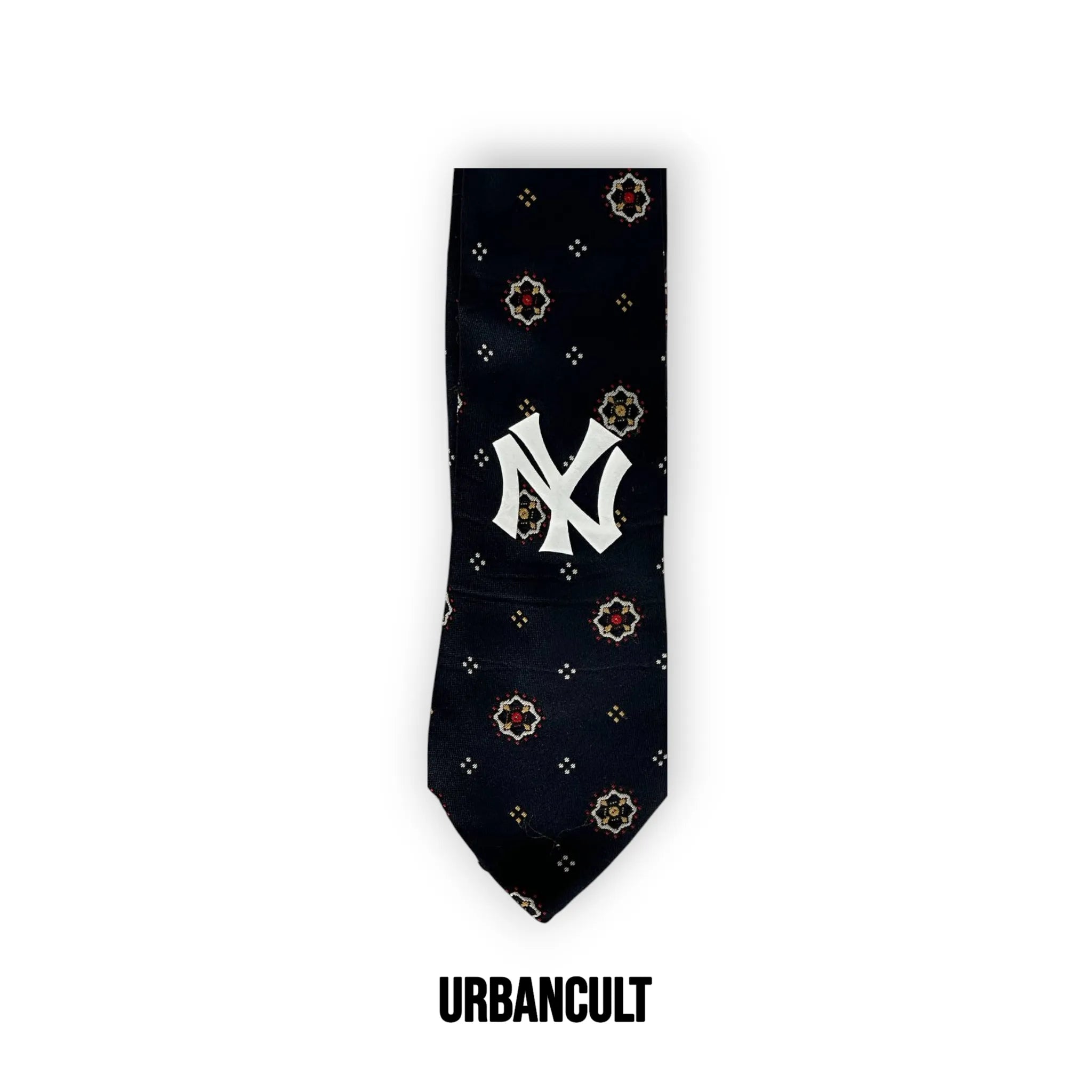 Cravatta Vintage Custom "New Era" motivi Floreali - Blu - Urban Cult