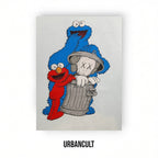 T-shirt KAWS x Uniqlo x Sesame Street - azzurro Chiaro