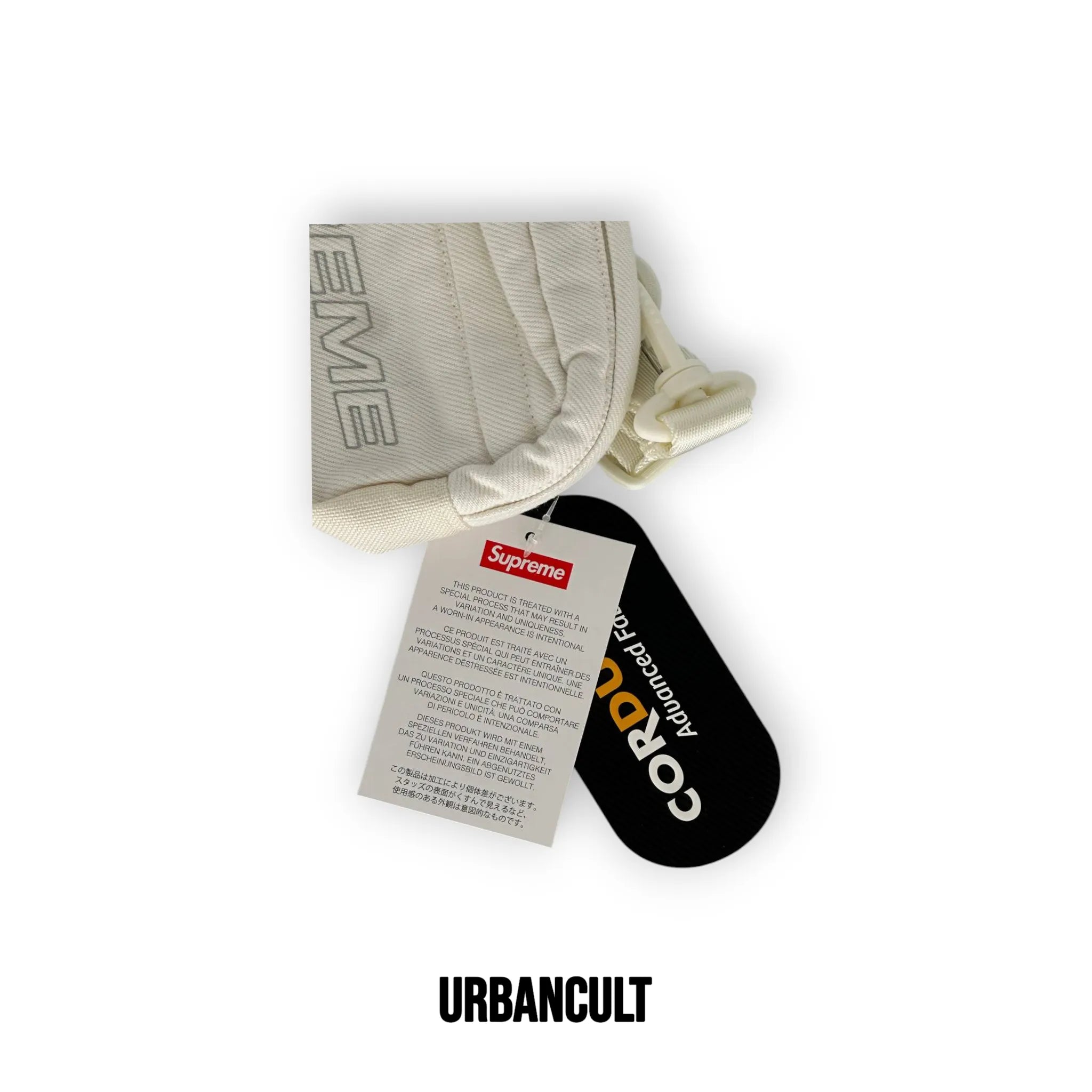 Supreme Denim Shoulder Bag - White (borsello a tracolla) - Urban Cult