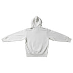 Felpa con cappuccio bianca Urban Cult in cotone, con logo "C" ricamato e scritta Champion. Taglia XS.