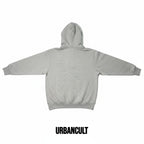 Felpa con cappuccio grigia Jordan x Undefeated in cotone, taglia S. Dettaglio logo sul fondo.