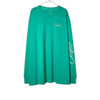 T-Shirt a maniche lunghe Jordan x Union LA verde cinetico in cotone con logo Union sul petto e sulla manica.