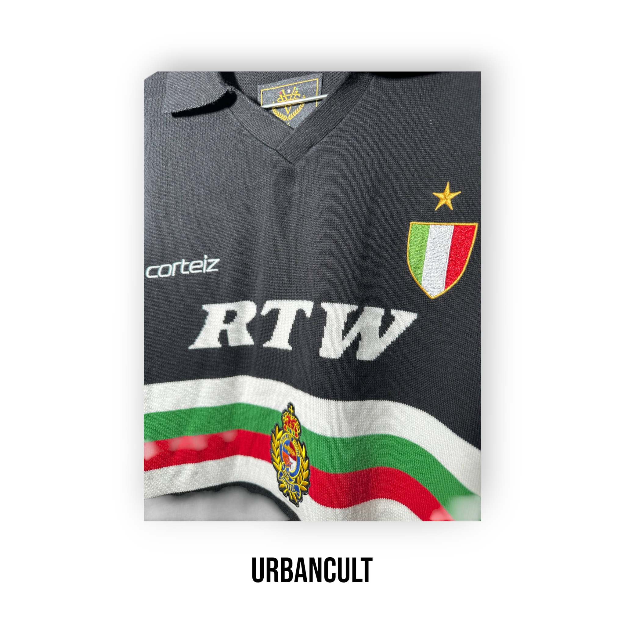 Corteiz 'Serie A' Knit Jersey - Black - Urban Cult