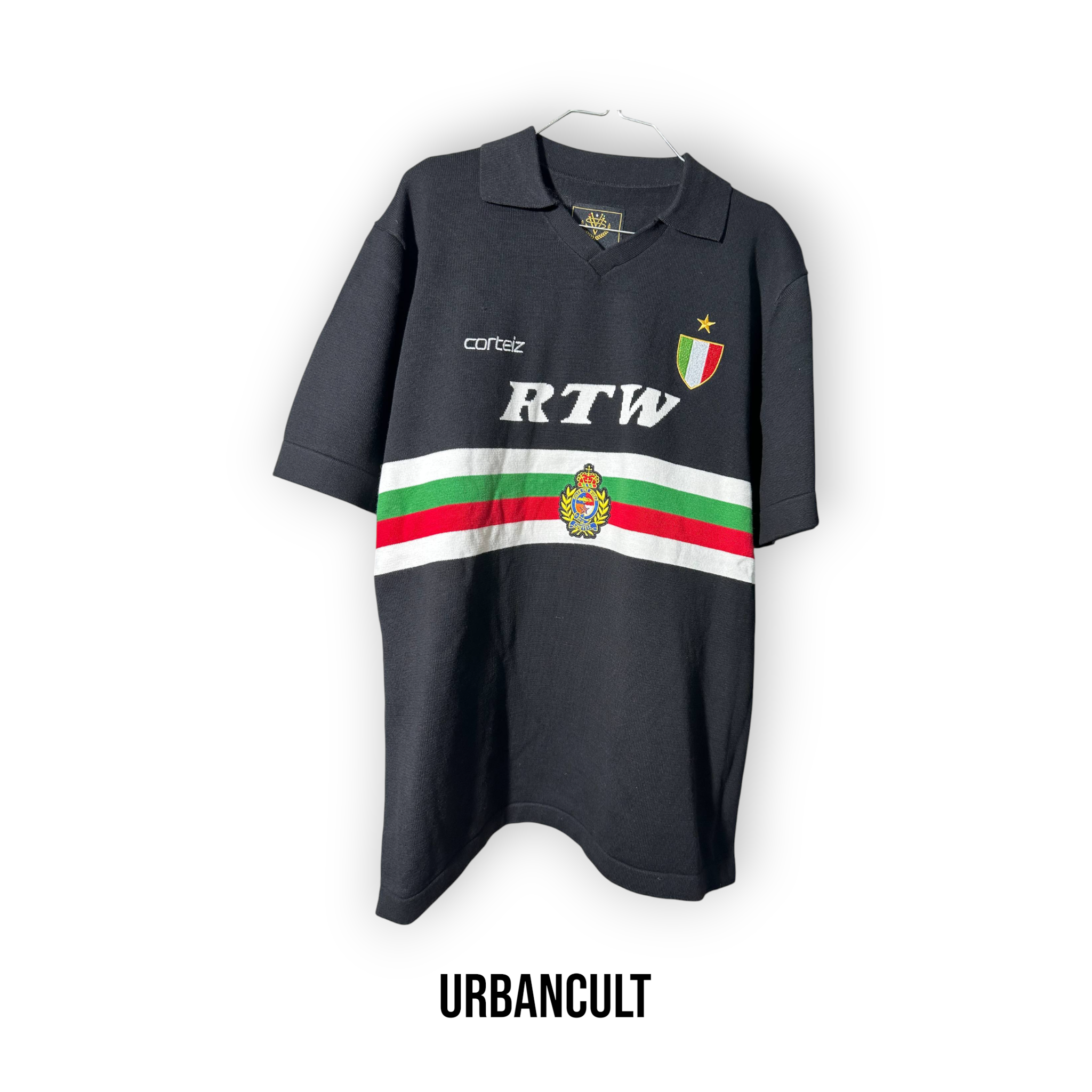 Corteiz 'Serie A' Knit Jersey - Black - Urban Cult