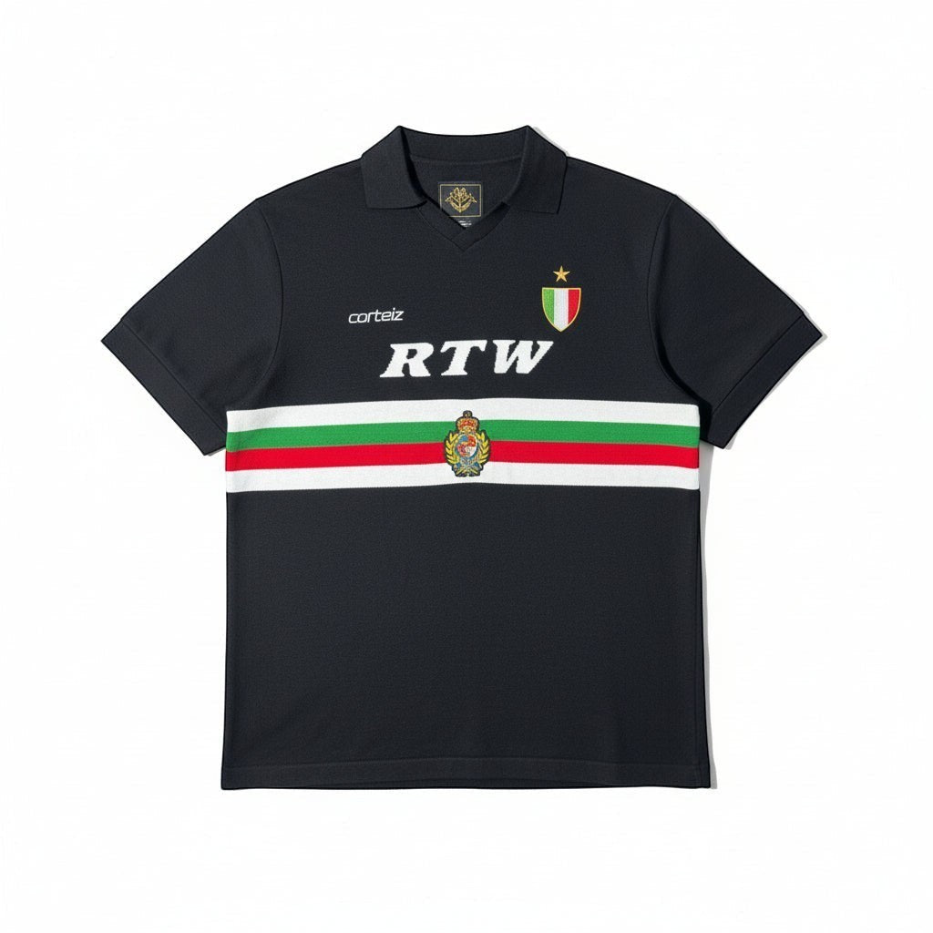 Corteiz 'Serie A' Knit Jersey - Black - Urban Cult