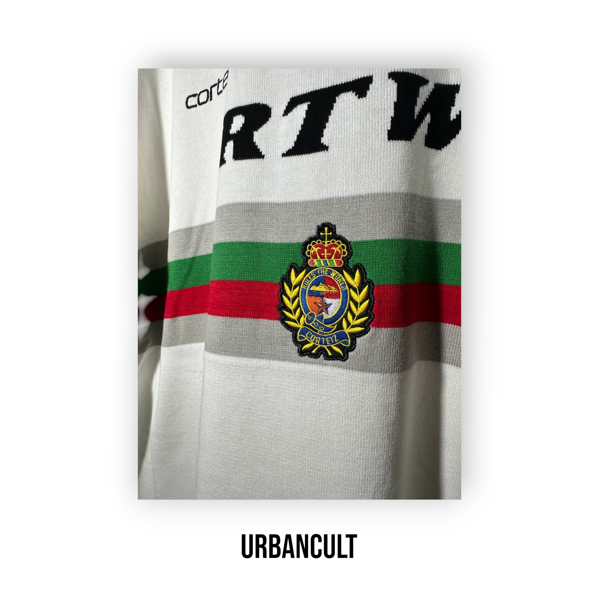 Corteiz 'Serie A' Knit Jersey - White - Urban Cult