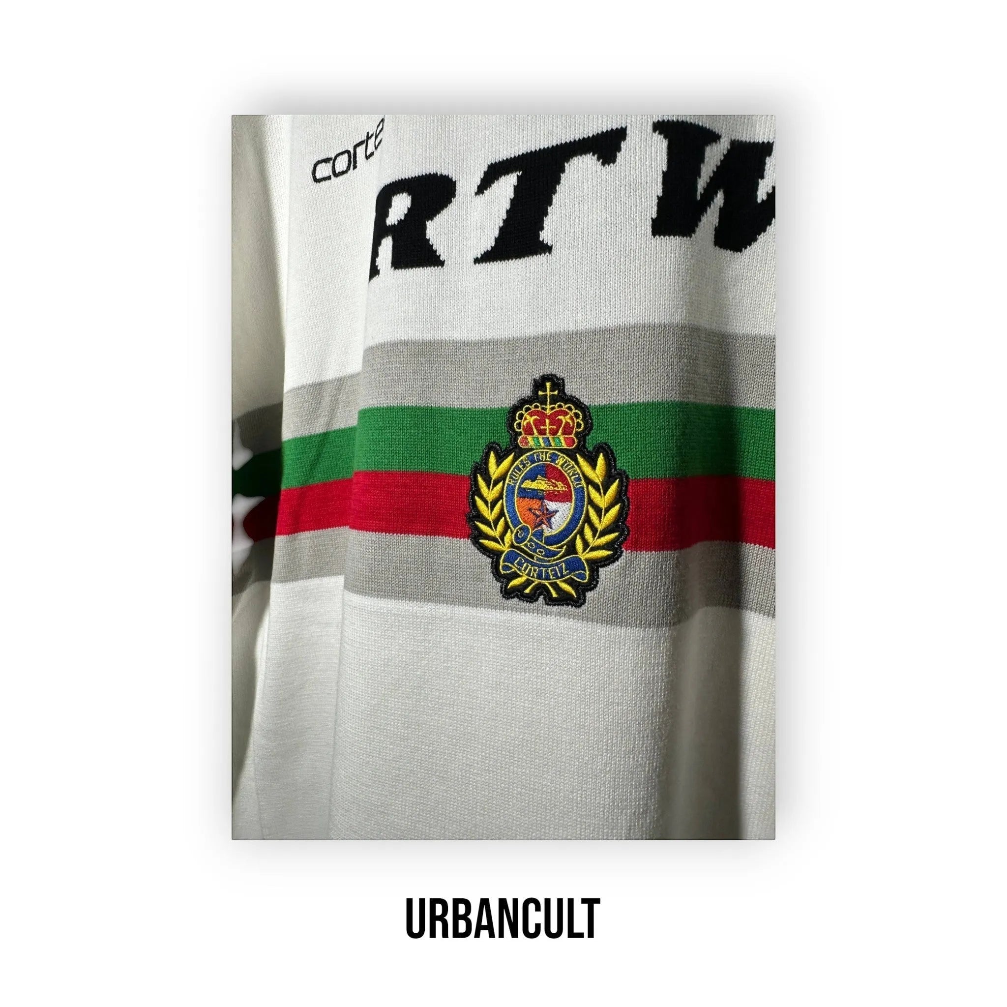 Corteiz 'Serie A' Knit Jersey - White - Urban Cult