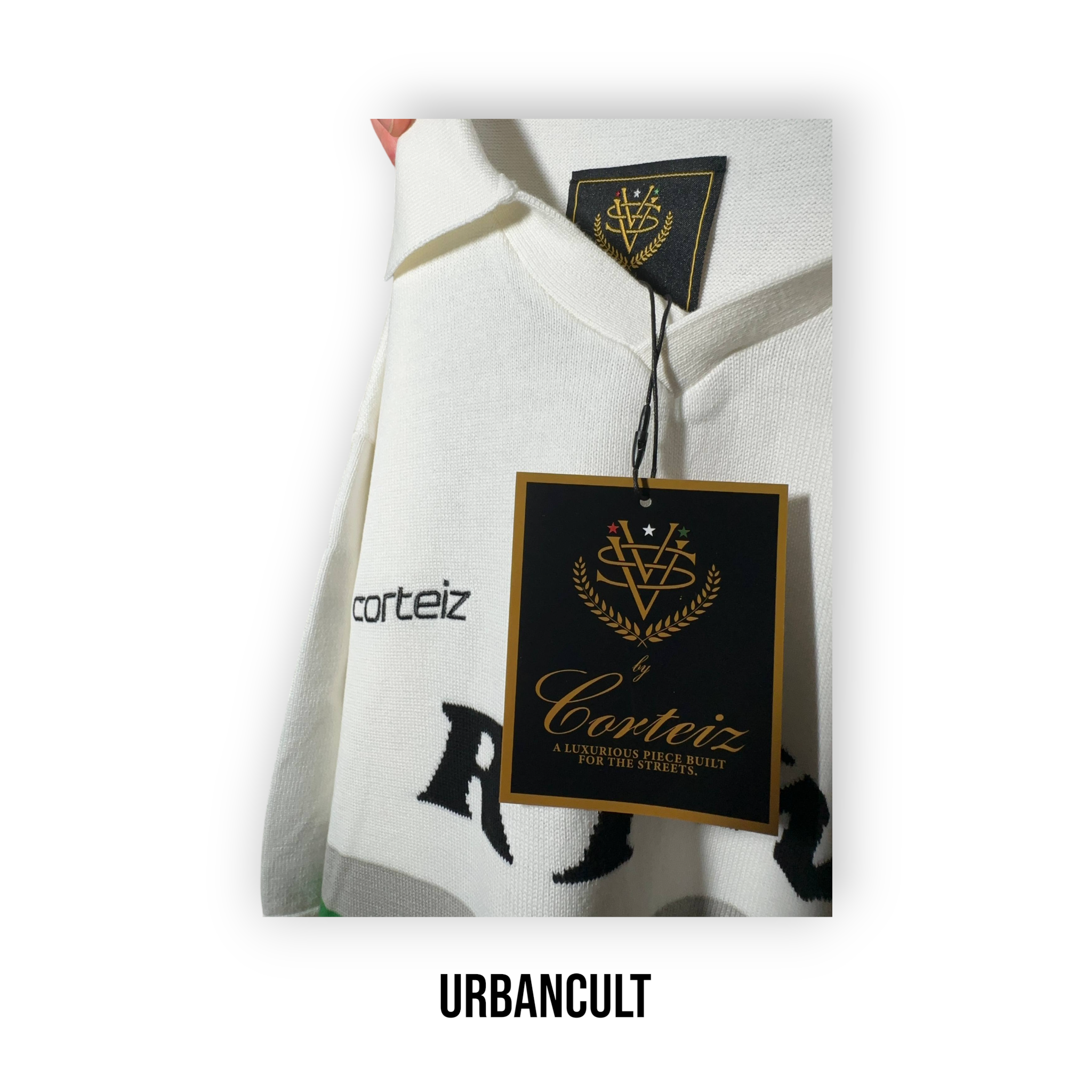 Corteiz 'Serie A' Knit Jersey - White - Urban Cult