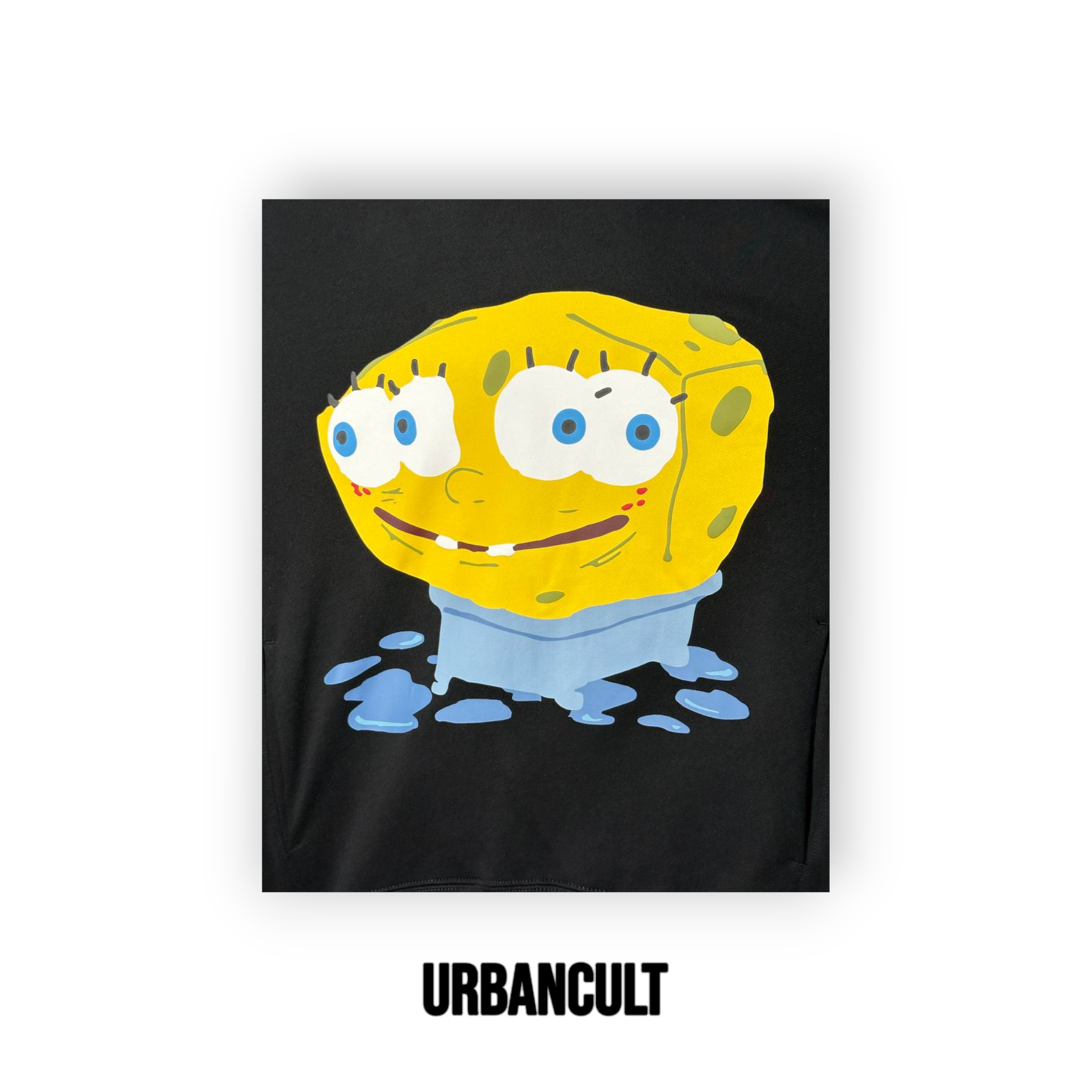 Felpa con Cappuccio Uniqlo x CPFM SpongeBob - Nera - Urban Cult