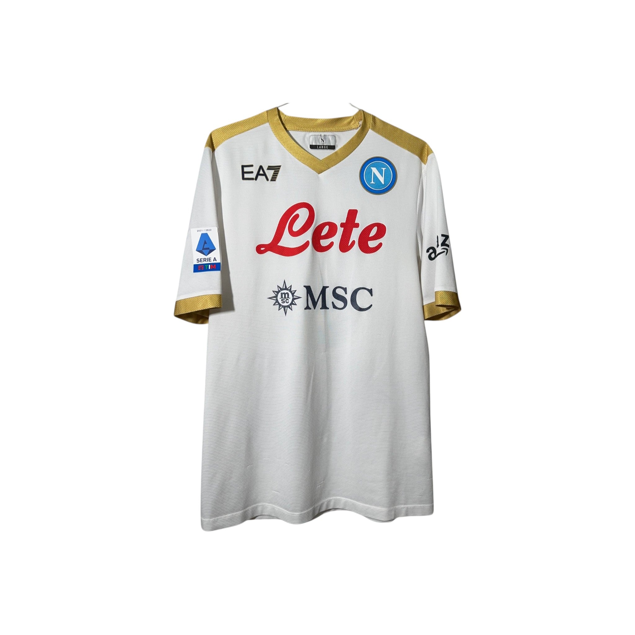 Maglia Napoli 2021/22 - Osimhen #9 AUTOGRAFATA (White & Gold Edition) - Urban Cult