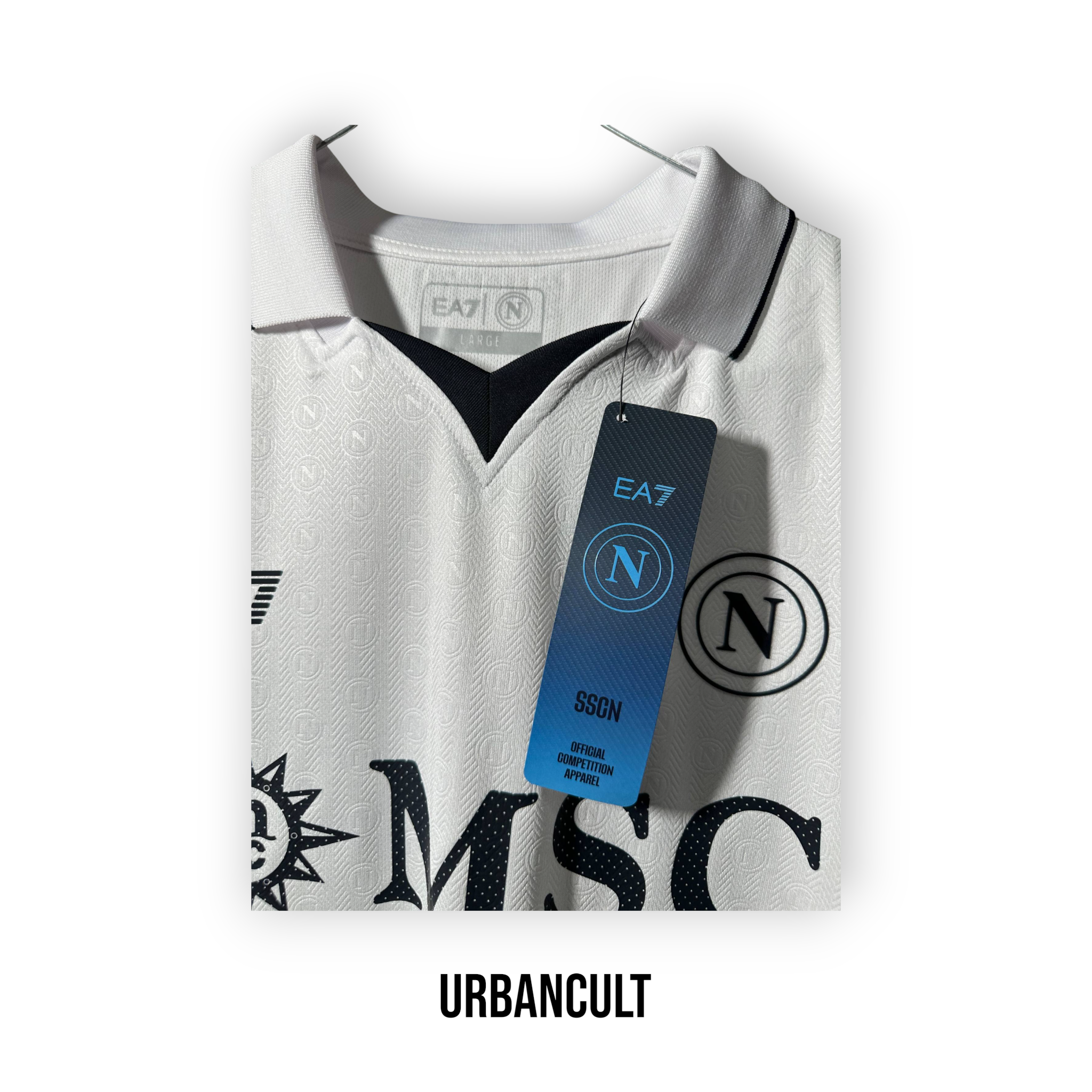 Maglia Napoli 2024/25 - Spinazzola #37 AUTOGRAFATA (White Edition) - Urban Cult