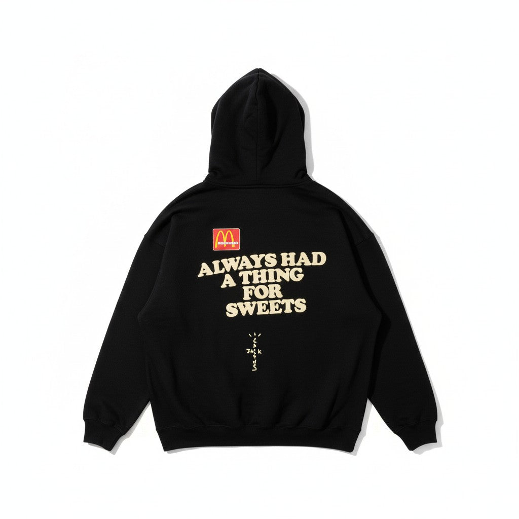 Travis Scott Cactus Jack McDonald's Apple Pie Hoodie - Nera - Urban Cult