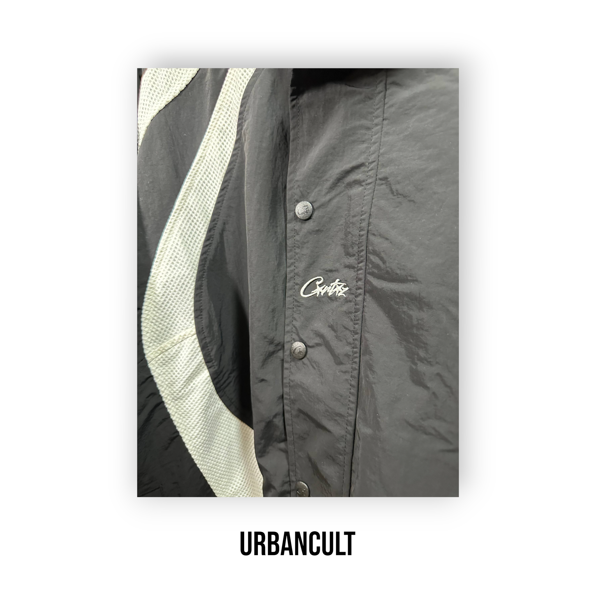 Corteiz 'Vertigo Shuku' Jacket - Black & White - Urban Cult