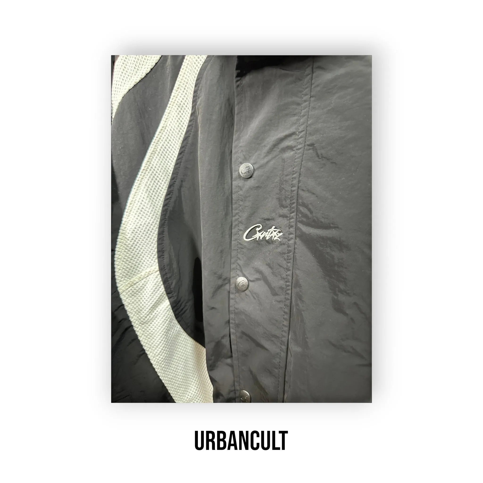 Corteiz 'Vertigo Shuku' Jacket - Black & White - Urban Cult